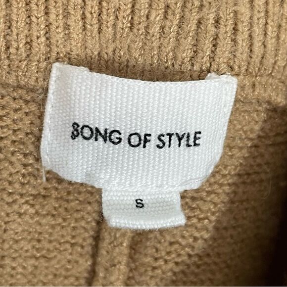 Song of Style Pawnie Blousson Pants in Camel Size SMALL Sweater Joggers Pull-on - Picture 7 of 10